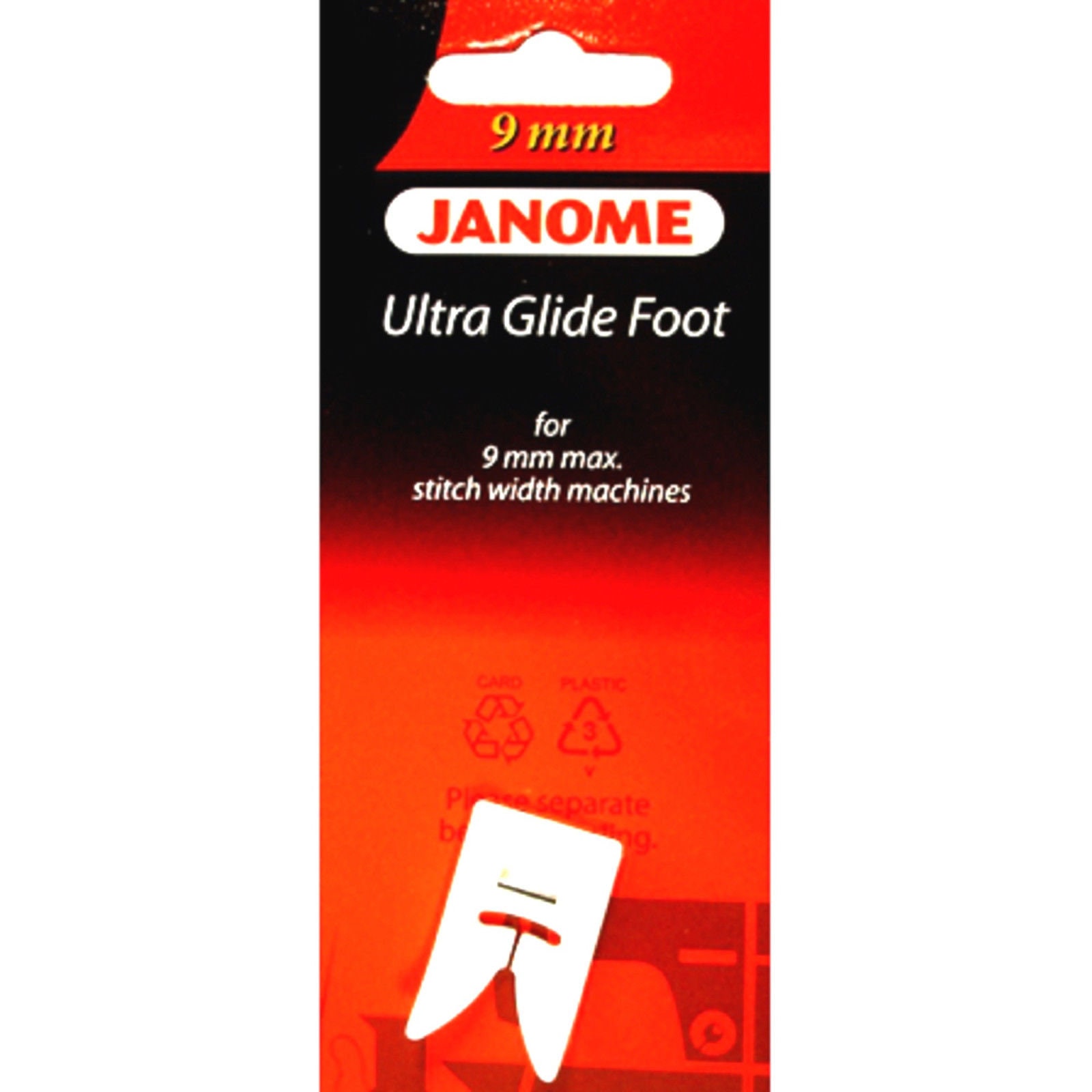 Janome Ultra Glide Foot for 9mm Max Stitch Width Machines #202091000 #T5765 YS 
