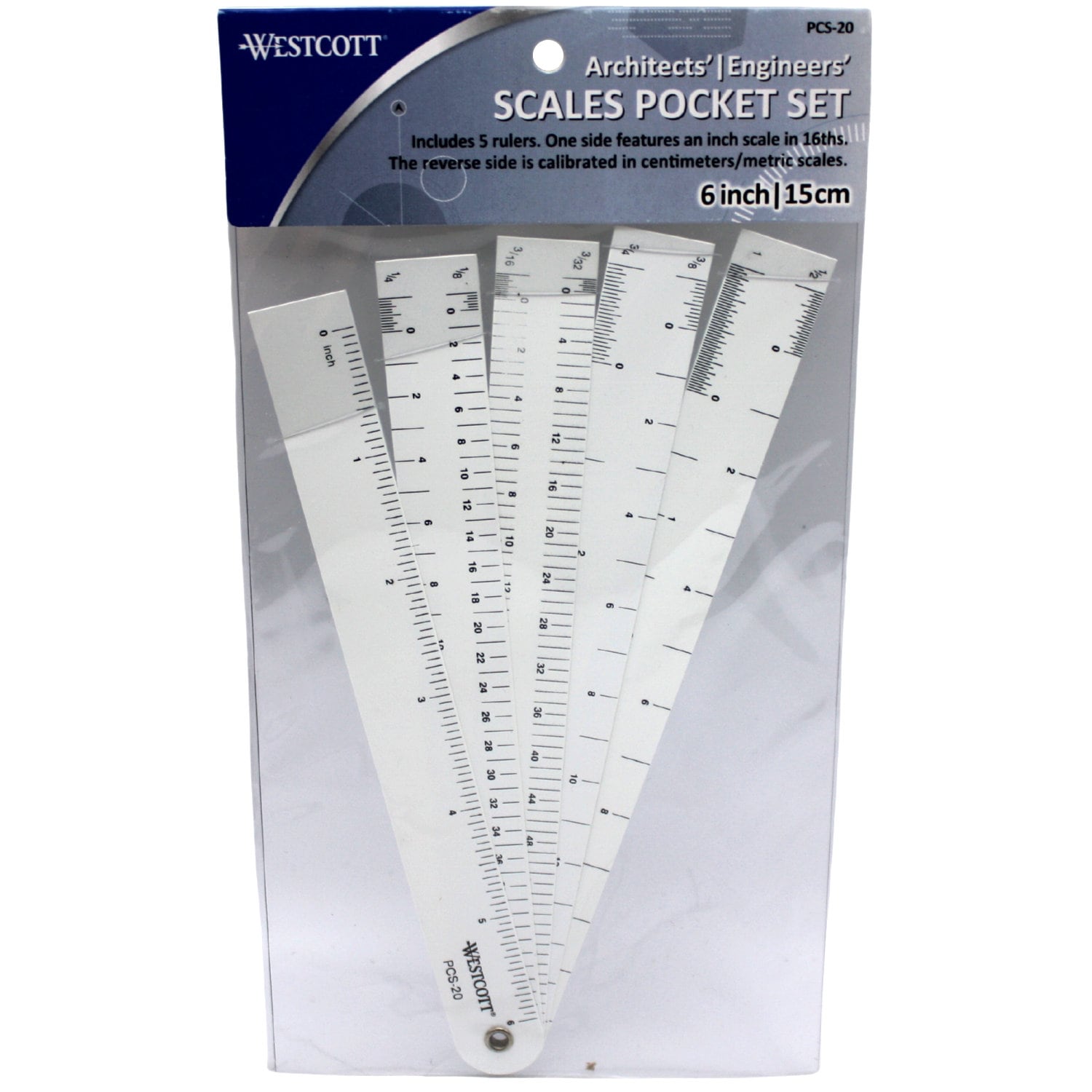 6 Scales Ruler 