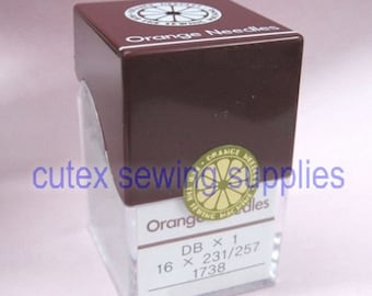 100 Orange DBX1 16X231 16X257 1738 Industrial Sewing Machine Needles