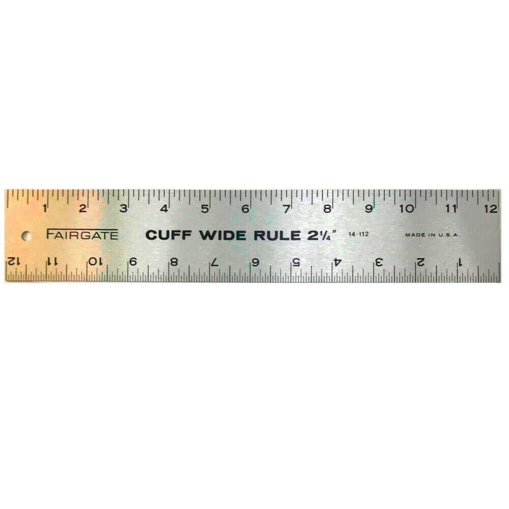 Fairgate 12 Center Finding Ruler, 1-3/4 Wide, 23-112 Made In USA