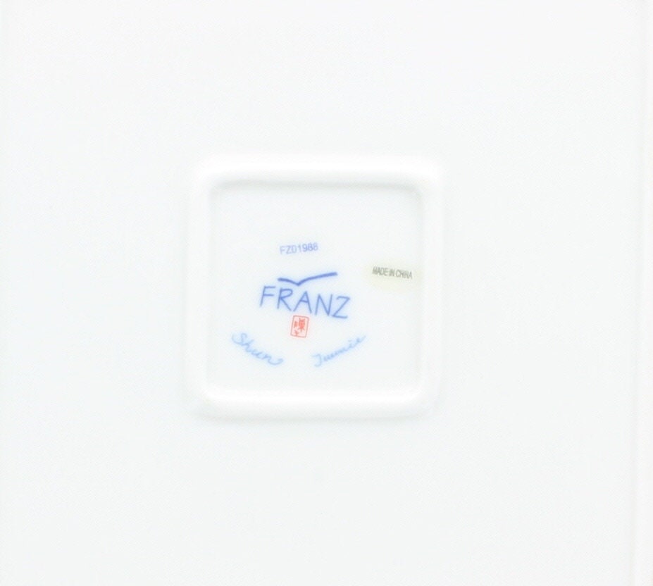 Franz Porcelain Square Poinsettia Stunning Plate FZ01988 Etsy