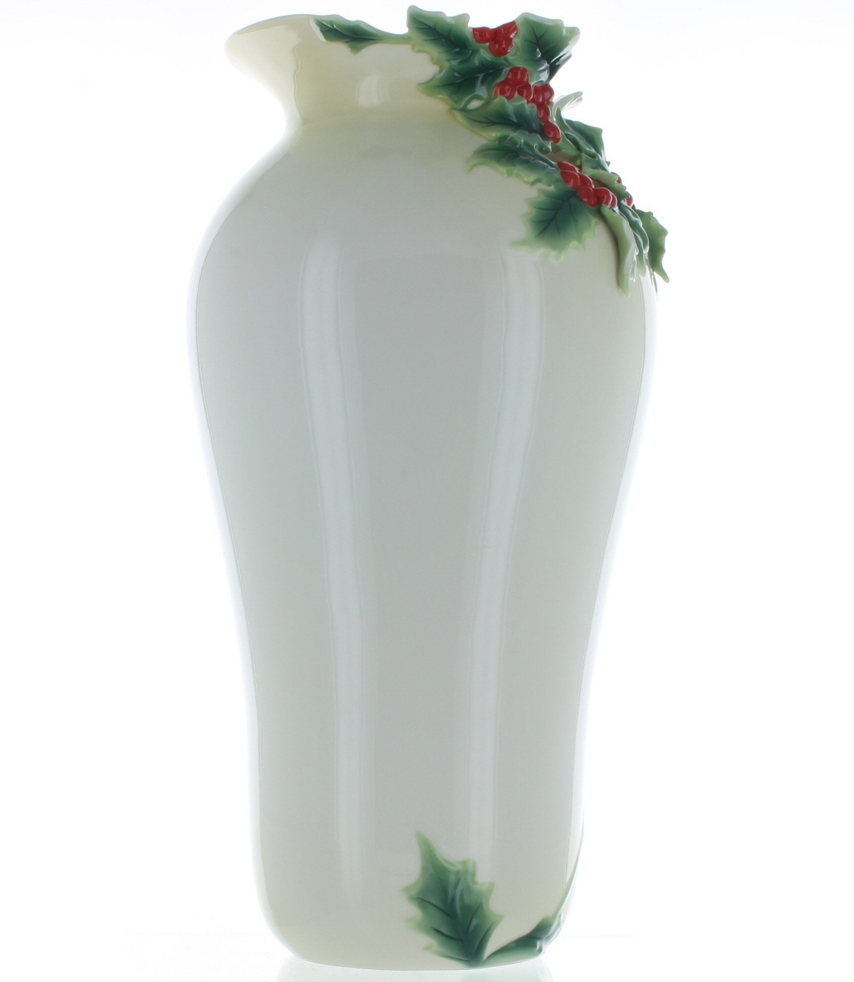 Franz Porcelain Stunning Large Holly Berry Vase. FZ00443 Etsy