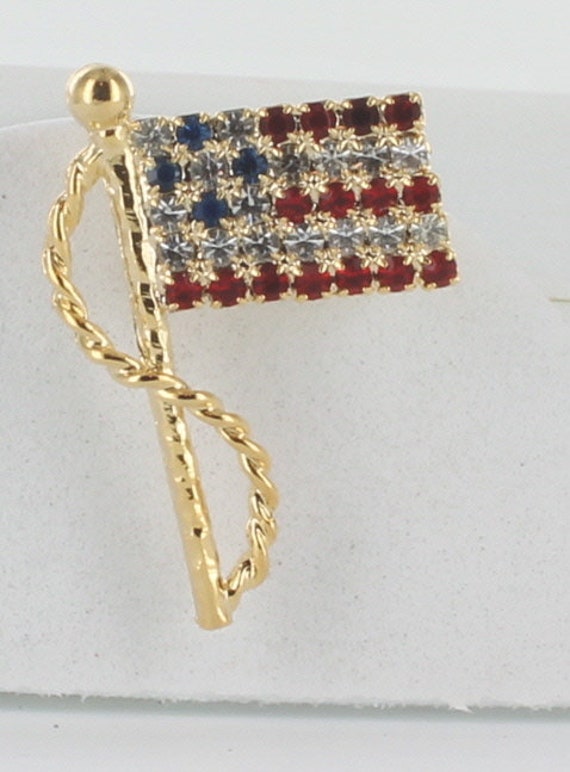 Swarovski flag pin deals