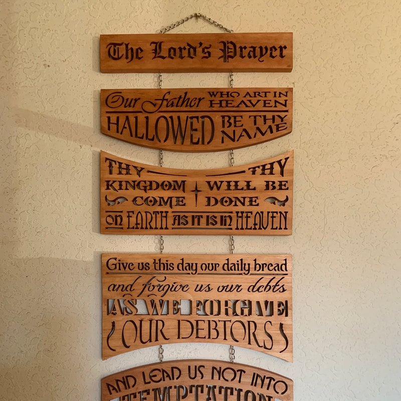 The Lords Prayer Kjv - Etsy
