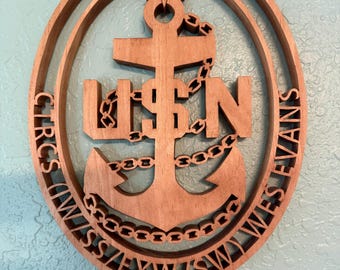 US Navy Senior Chief ovaal
