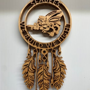 Seabee “we build we fight” Dreamcatcher