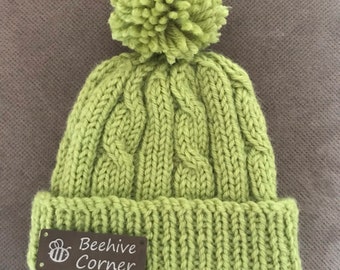 Baby Beanie Hat, green, ideal baby gift.