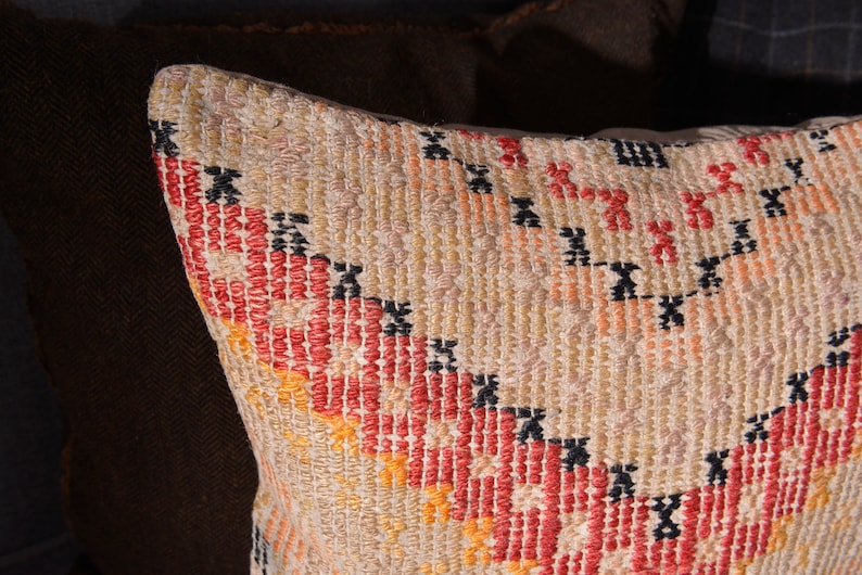 Cushion Cover Black Kilim Pillow Cover Kilim Pillow 18x18 Rustic Pillow Cover Decorative Pillow Orange Decorative Pillow Mustard \u88c5\u98fe\u6795