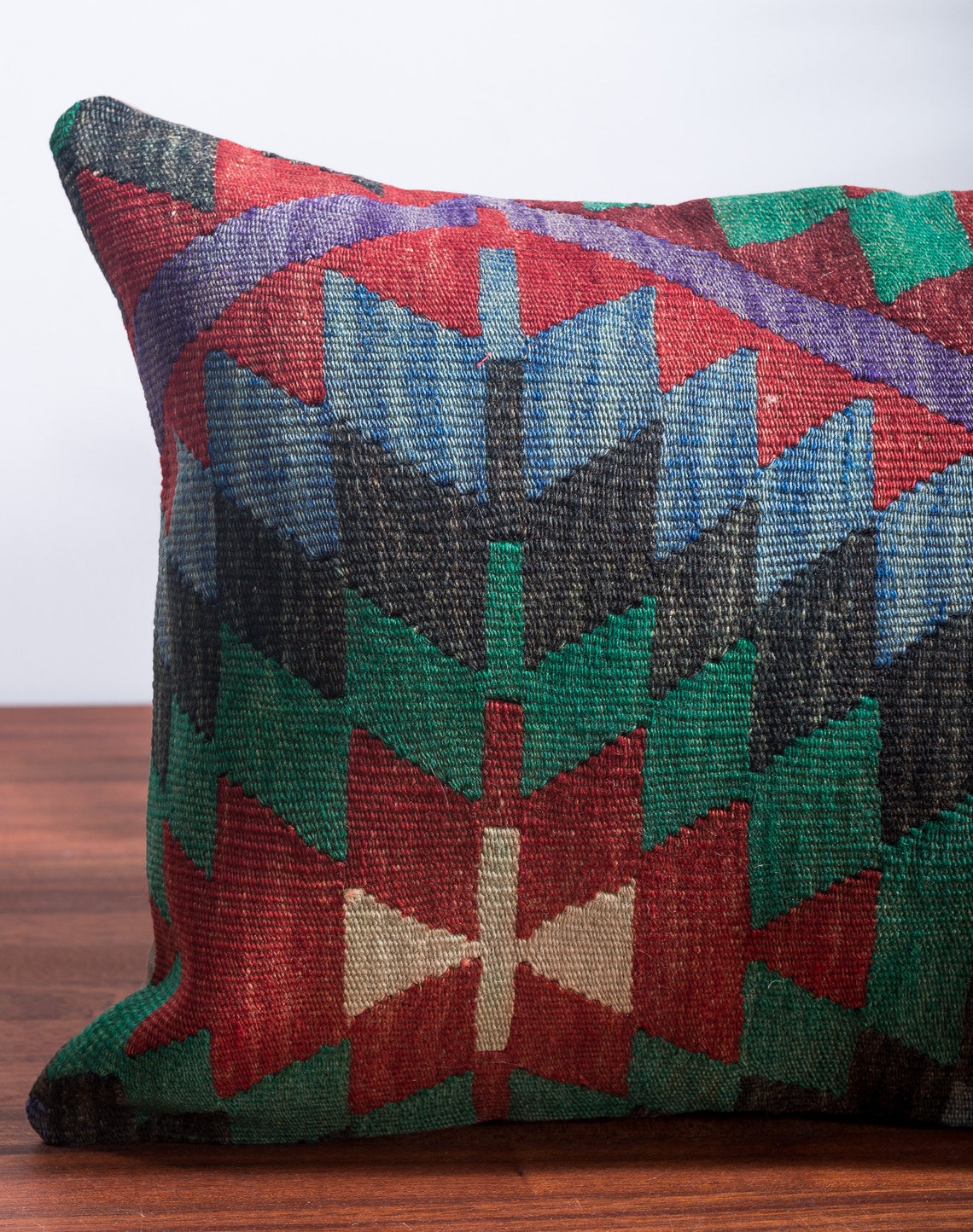 Kilim Pillow Set Kilim Pillow Blue Kilim Pillow 16x24 Kilim Etsy