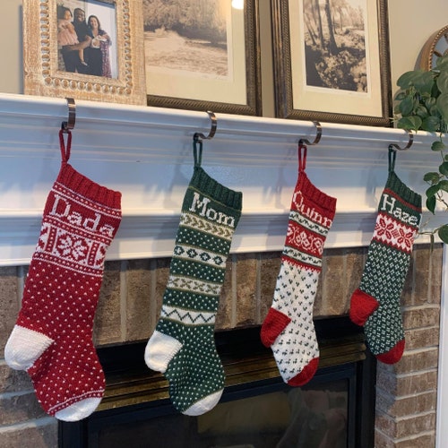 Holiday Stockings. Personalized Christmas Stocking. Farmhouse Etsy