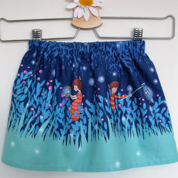 Baby girl deep blue skirt