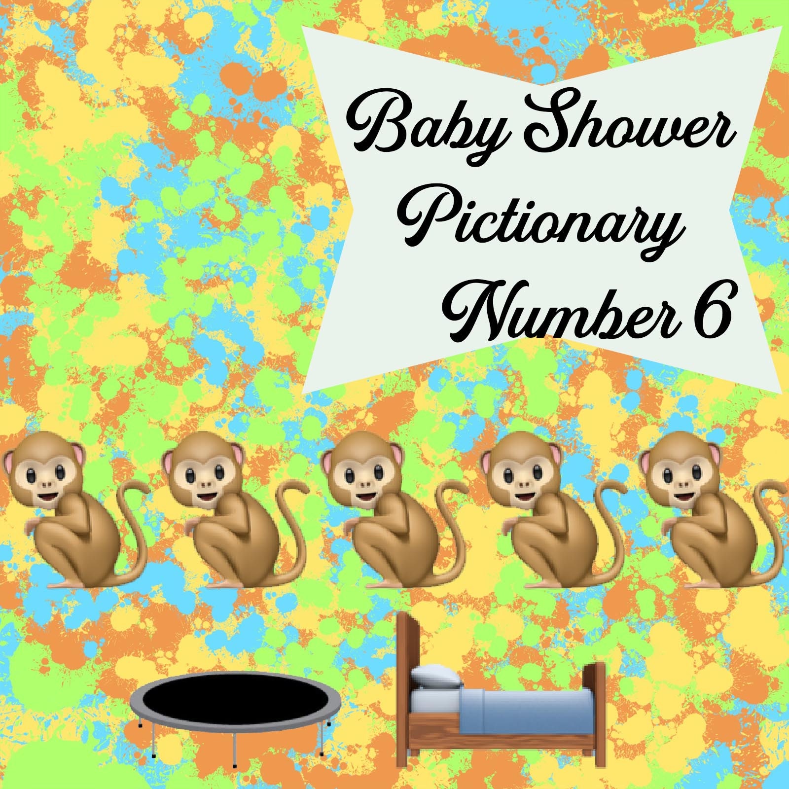Virtual Baby Shower Game Bundle Gender Neutral Theme Includes Etsy