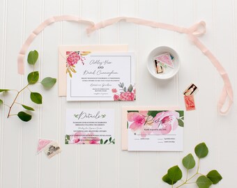 The Ashley Floral Wedding Suite, Wedding Suite, Modern Wedding, Floral Wedding, Pink Flowers, Wedding Planning