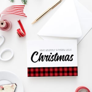 Offrez-vous un joyeux petit plaid de Noël, une carte de Noël