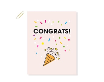 Confetti Celebration Greeting Party Card