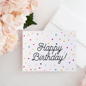 Carte Joyeux Anniversaire Confettis
