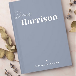 Cartas para mi hijo Cuaderno personalizado Diario personalizado Querido hijo Cartas personalizadas de mamá y papá Regalo para nuevos padres Baby Shower Regalo para bebé niño