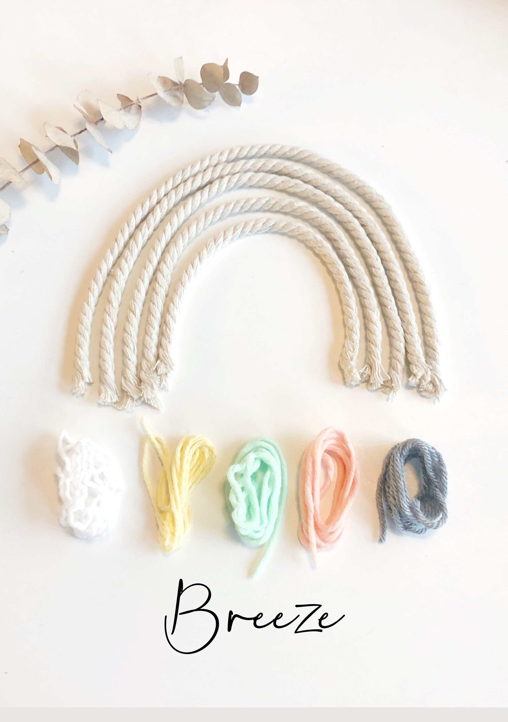 Make at Home Yarn Macrame Rainbow Kit Make Your Own Yarn Etsy