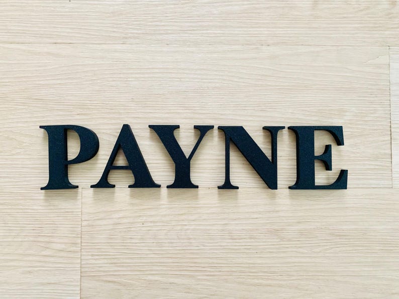 Wall Name Letters Decor Custom Name 3d Letters Decoration for Nursery ...