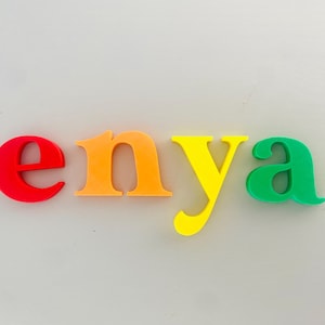 Wall name letters decor custom name 3d letters decoration for nursery decor kids room decor name sign for wall kids room door name sign