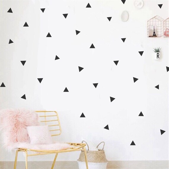 Mini Triangle Wall Decal Stick On Decals Modern