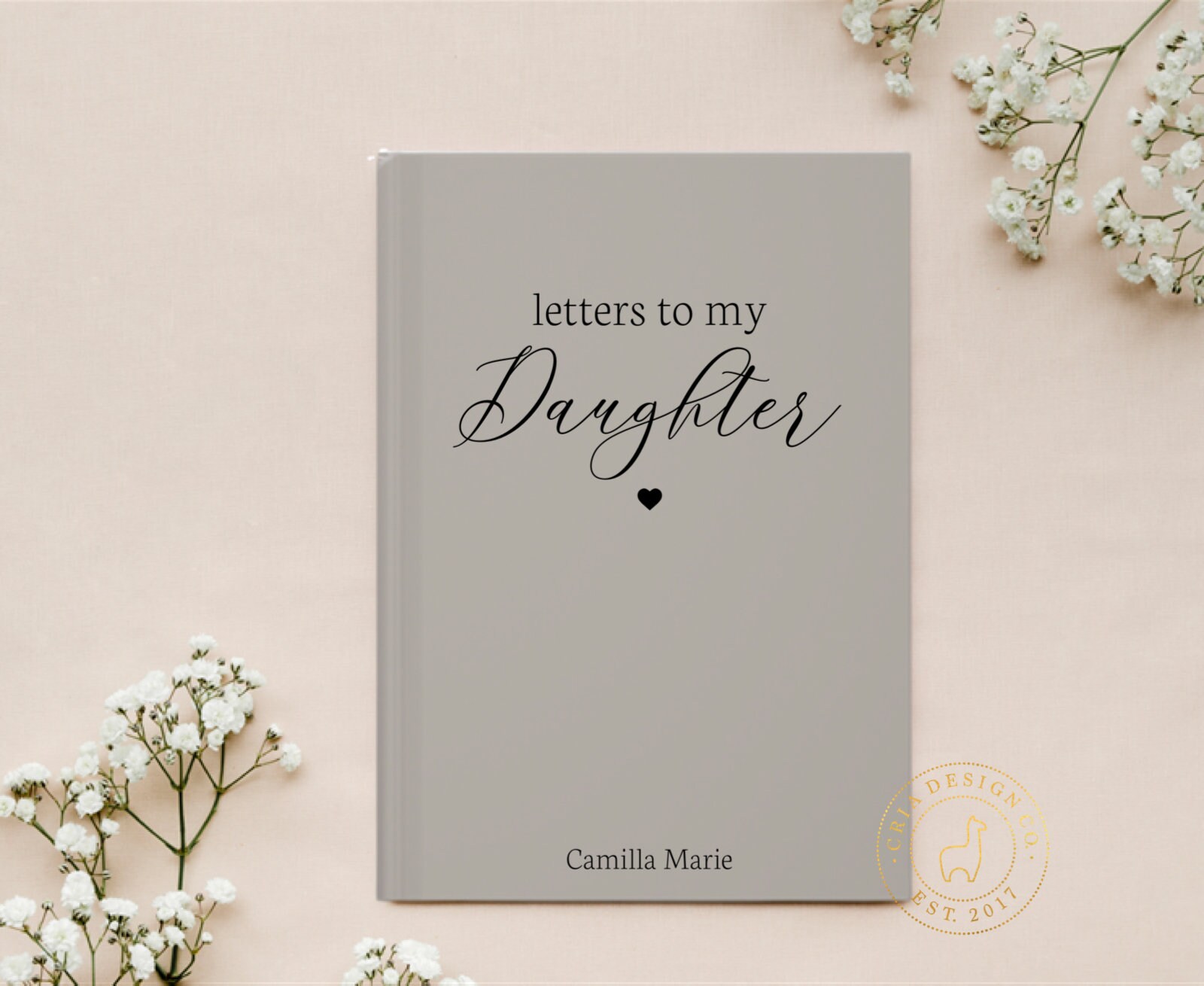 Brieven aan mijn kleindochter Hardcover Notebook Journal Gepersonaliseerde dagboek Dagboek voor