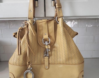 Chloe yellow leather Kerala tote bag Rare find