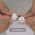 Round CZ Clip On Earrings, 4 Prong CZ Clip Ons, Bezel CZ Clip On Earrings, Dainty Minimalist Earrings, Non Pierced Earrings, Gift for Her