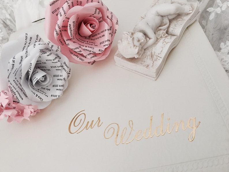 First Wedding Anniversary Gift Paper Anniversary Flower Etsy