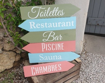 Pancartes  pour séminaire, hotel , restaurant , cabinet de soins, gite