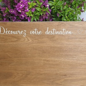 Plan de table mariage  personnalisable en bois peint