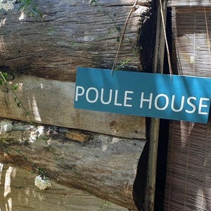 Pancarte in legno. Cadeau fête des pères ou fête des mère. Pancarte pour poulailler, jardin, cabanon à personnaliser