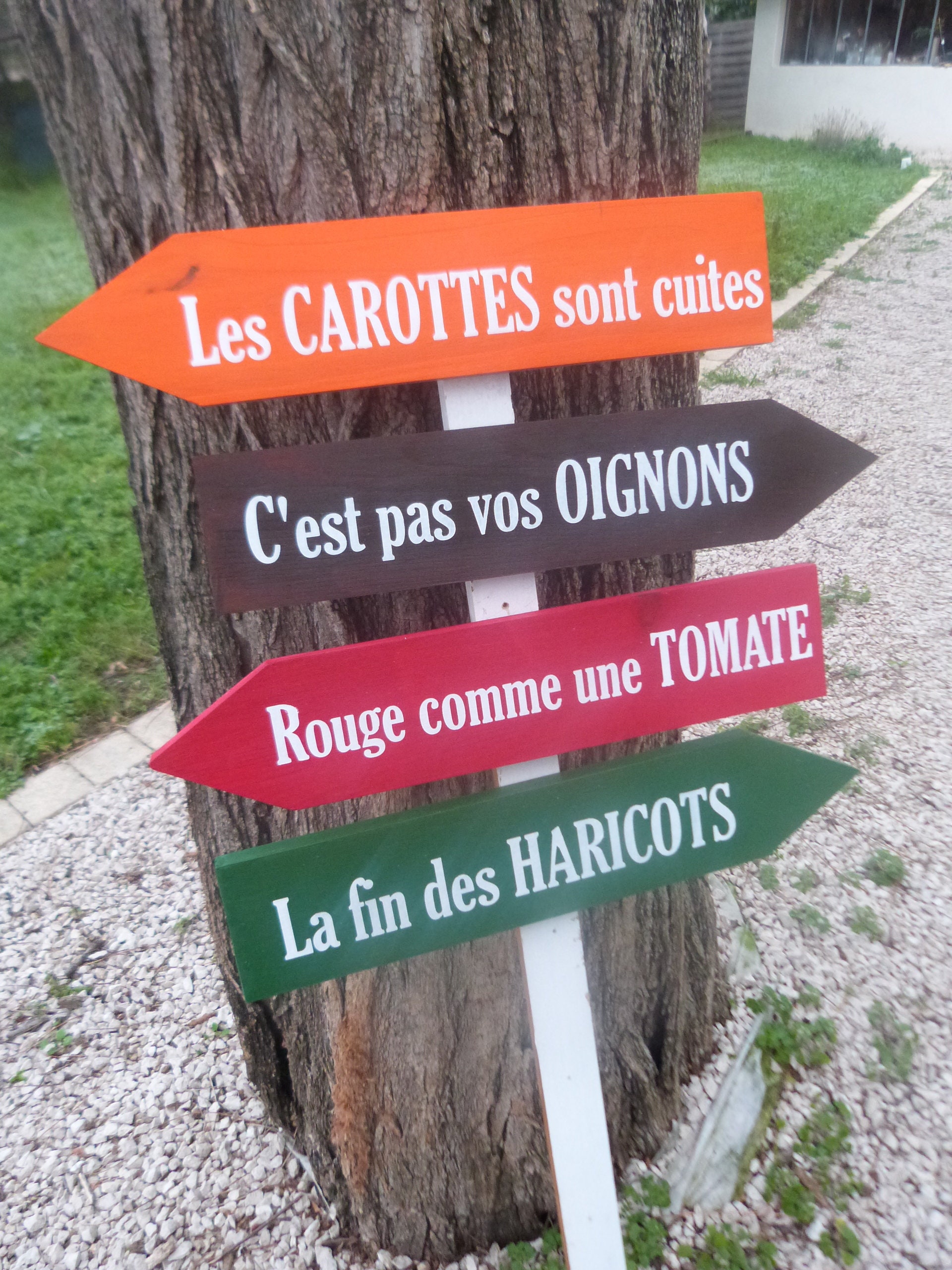 Cadeau Personnalisable et Durable. Flèches Déco Potager