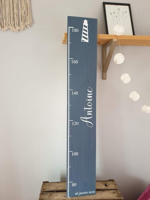 Toise Enfant en Bois Pour Naissance ou Anniversaire .cadeau Personnalisé