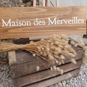 Pancarte personalizzabile per atelier, maison, hameau, jardin o potage. Cadeau papi, mamie, amoureux du jardin personnalisé