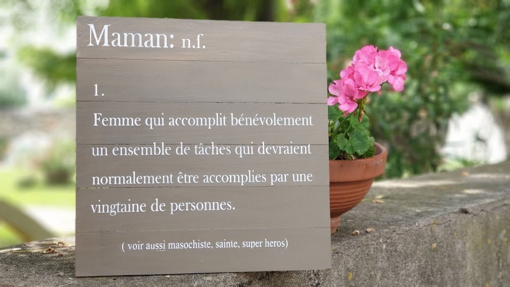 Cadeau Personnalisé Maman, Papa . Déco en Bois Personnalisable Pour Anniversaire Fête Des Mères.