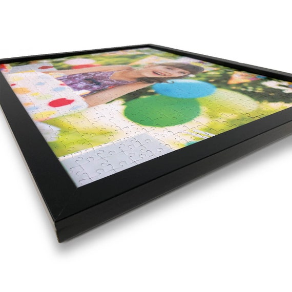 Puzzle Frame Adhesive Included Kit for Mounting and Hanging Jigsaw Puzzles  