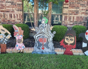 BeetleJuice Yard Art/ Beetlejuice decor/ Lawn Art/ Holiday Decor/ Beetlejuice