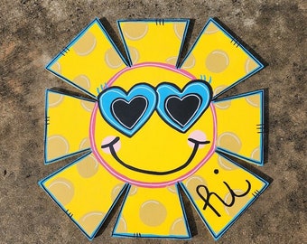 Sun Door Hanger/ Summer Sign/Summer Decor/ Door Hanger