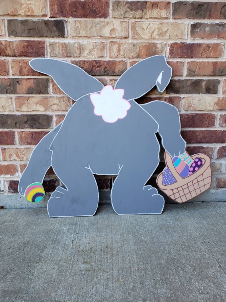 Easter Bunny Face Yard Sign : Easter Wreath Sign * Bunny Face * 8