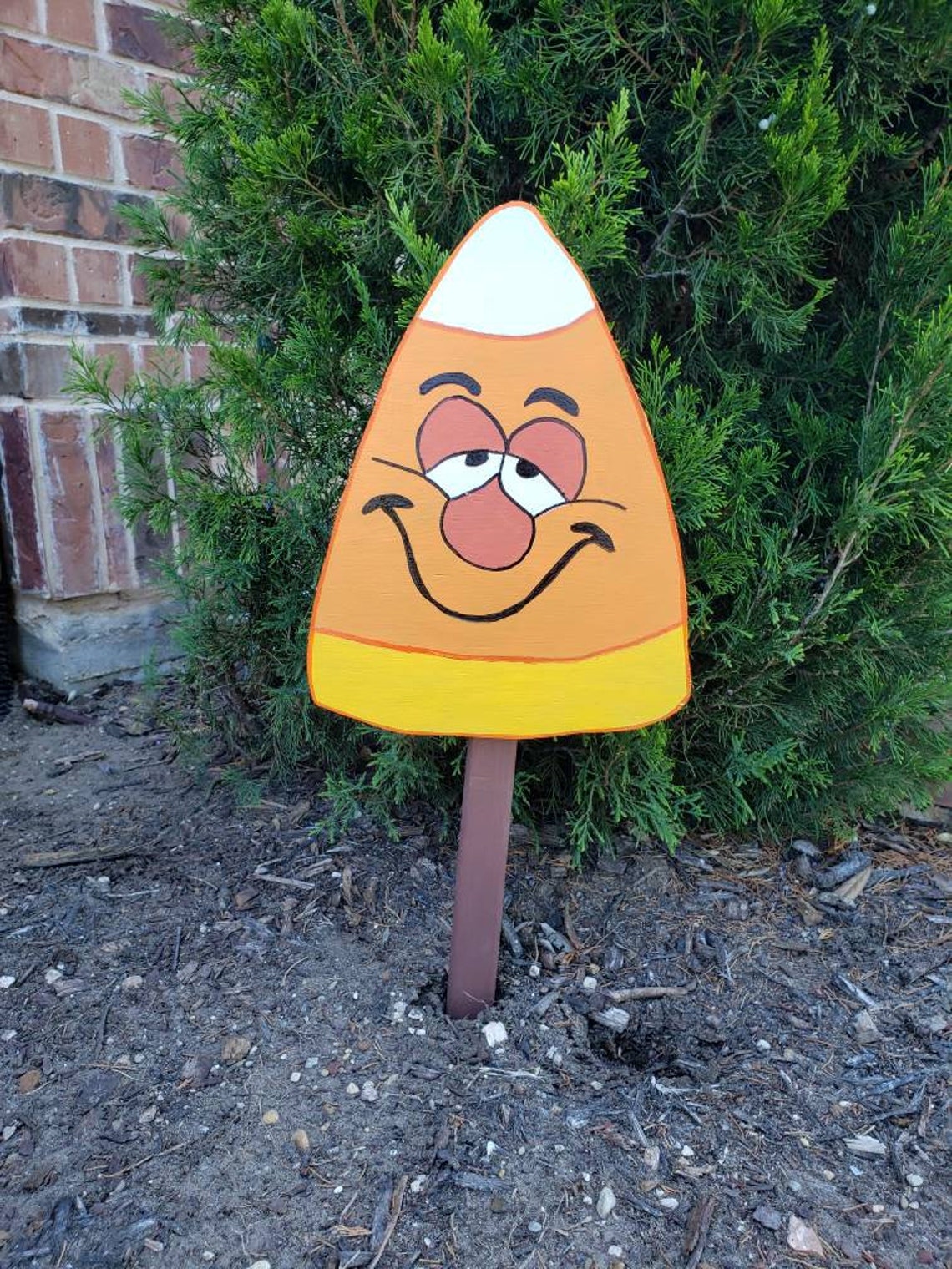 Crazy Candy Corn Yard Decor/ Halloween Yard Art Etsy