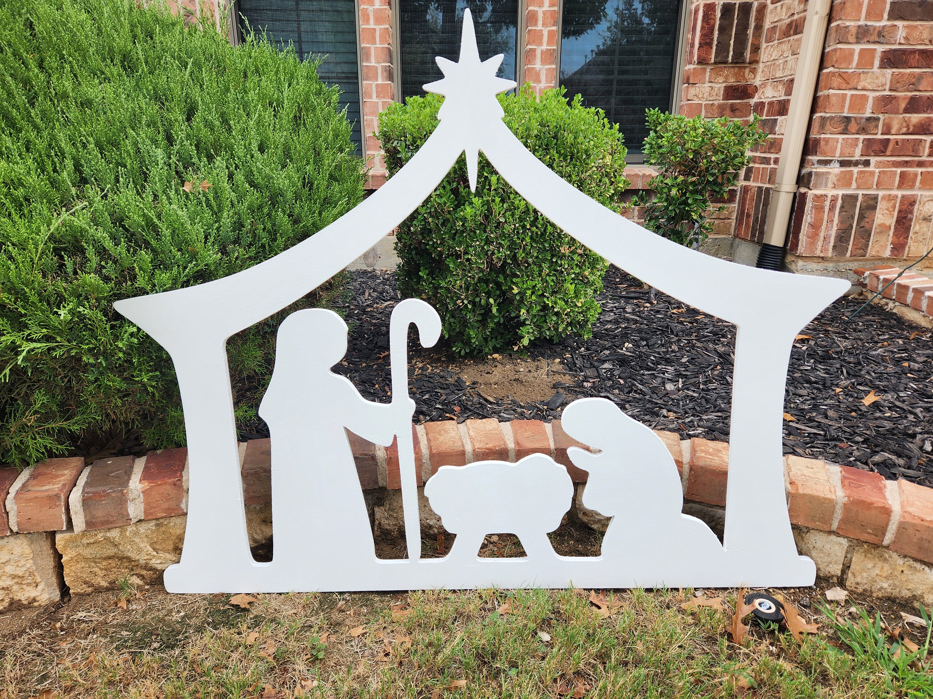 Nativity Yard Art/ Nativity Outdoor Decor/ Christmas Decor/ Holiday Yard Art