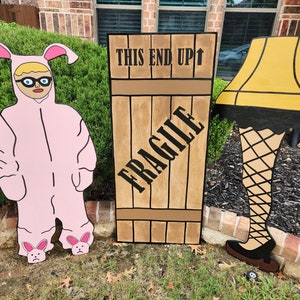 Christmas Story Yard Art/ Holiday Decor/ Christmas Story Wood Sign/ Christmas Decor/ Holiday Decor
