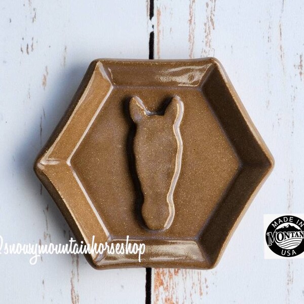 Trinket Dish, Ring Dish, Small Horse Dish, Horse,Jewelry Dish, Clay Soap Dish, Dinnerware Safe, Bulging Horse Shop