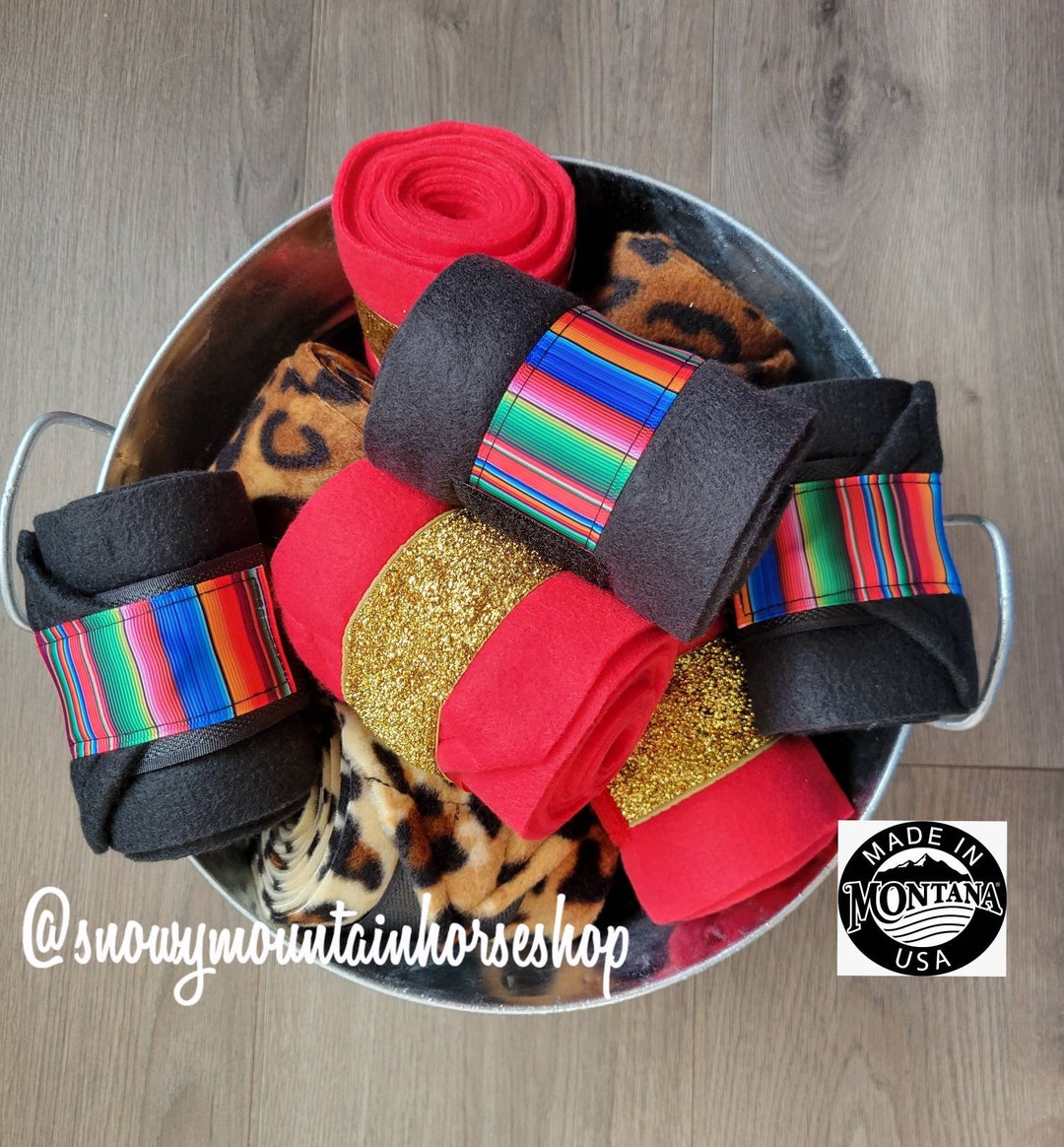 Sheep Leg Wraps, Goat Leg Wraps, Mini Horse Leg Wraps, Glittery Wraps