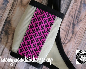 Máscara de mosca para caballos, hecho a mano en los EE.UU. Montana, Cactus Saguaro, Elegir tamaño y color de ajuste