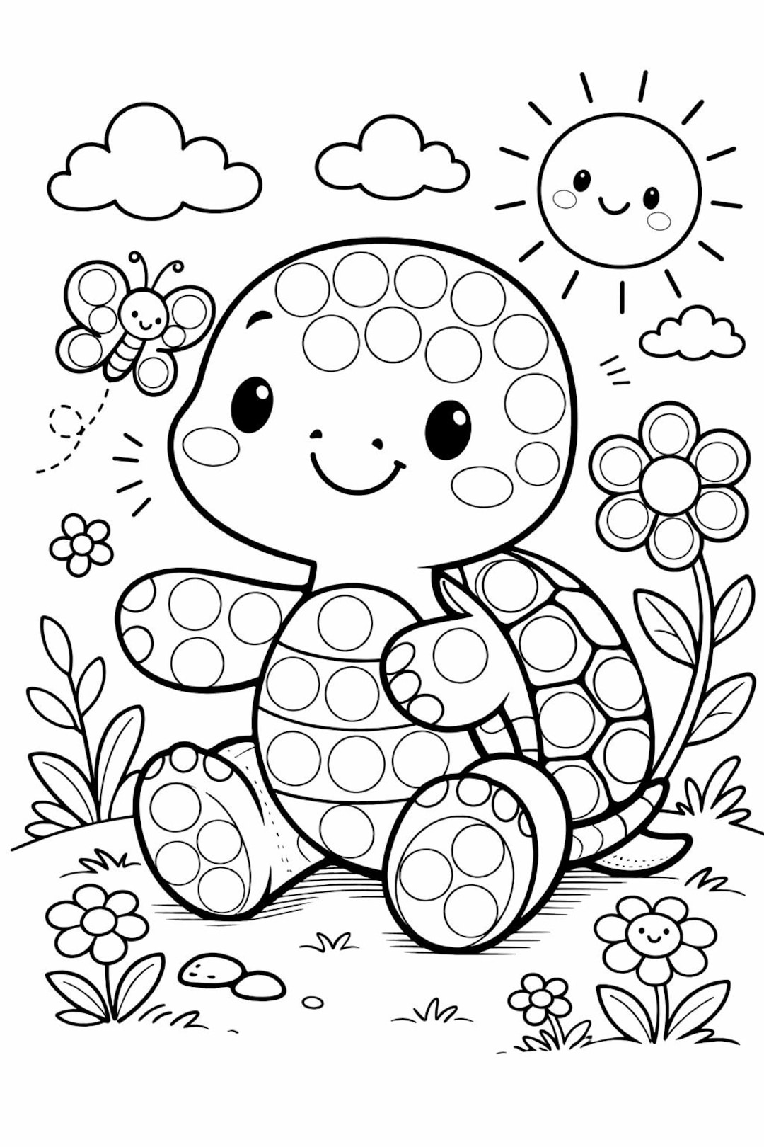 Dot Color Pages - Etsy