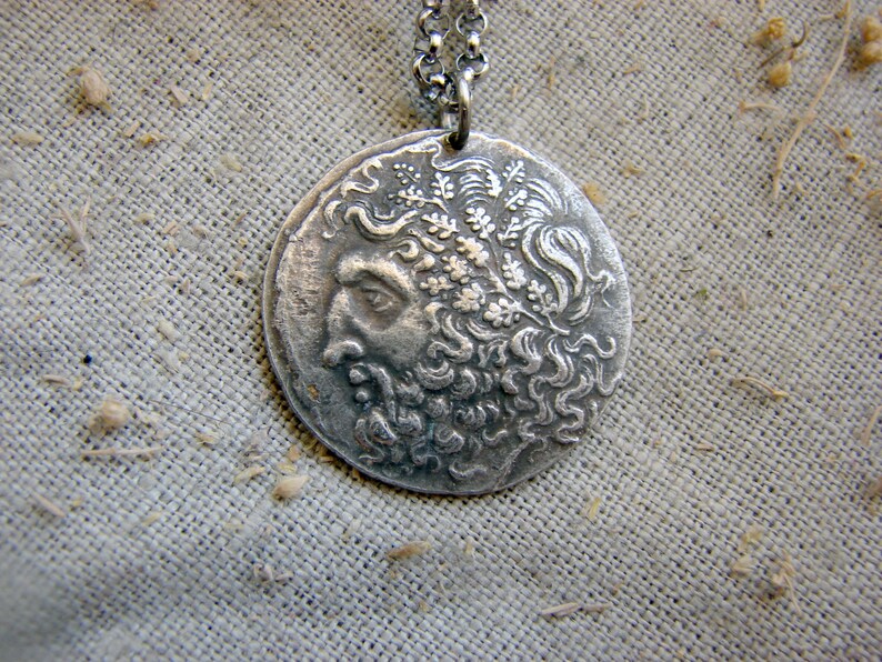 Zeus and Dione Ancient Greece Copy of Coin Pendant Necklace - Etsy