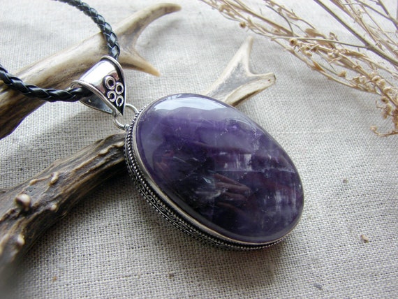 Powerful amethyst necklace discount