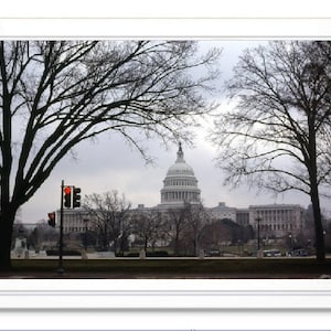 US Capital Building Photo, Note Card, Greeting Card, Blank Inside Card, Embossed Note Card, All Occasion Card, Birthday Greeting (Optional)